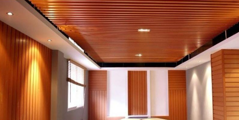 济南市德普龙 50×110 热转印木纹铝方通